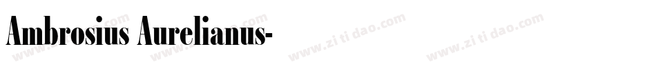 Ambrosius Aurelianus字体转换